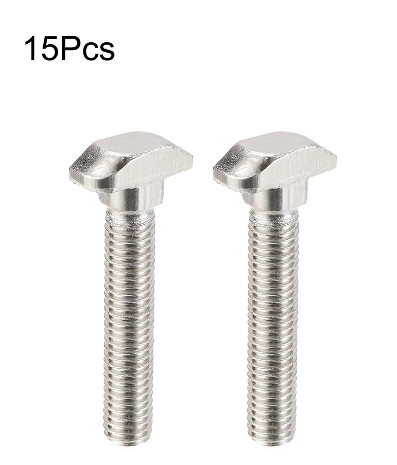 NACX M8 x 40mm T-Slot Drop-in Stud Sliding Bolts, Carbon Steel Hammer Head Bolt T Screw, T-Bolt T Shape Stud Sliding Screw for 40 Series Aluminum Profile, 15PCS - Image 4